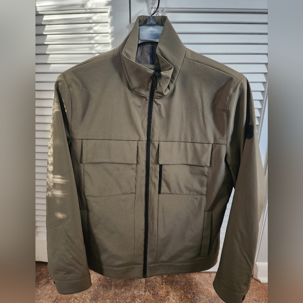 Michael Kors Field Jacket, Softshell, Sz. Med., Army Green